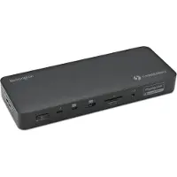 Kensington SD5920T EQ Thunderbolt 4 Quad 4K -hybriditelakka DisplayLink-tekniikalla, Thunderbolt 4, 96 W, 10,100,1000,2500 Mbit/s, SD, MicroSD (Tra...