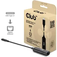 Club 3D 5 Gigabit Ethernet -verkkoadapteri, 3.2 Gen1 USB-C, musta
