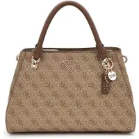 GUESS Käsilaukku 'NOELLE II LUXURY SATCHEL' ruskea / cappuccino