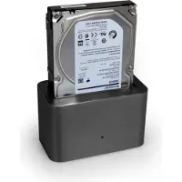 Port Designs PD-900040 1-paikkainen HDD/SSD-telakka, 2,5" / 3,5", USB, musta