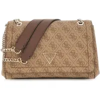 GUESS for woman. HWBG9672210 Noelle Convertible Handbag brown (OSFA), Casual, Polyurethane