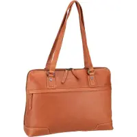The Chesterfield Brand Branson Olkalaukku Nahka 37 cm Kannettavan tietokoneen taskun syvyys Ruskea