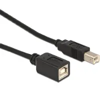 DeLOCK 83429, 5 m, USB B, USB B, USB 2.0, Uros/naaras, Musta