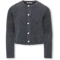 ONLY Kogpiumo Petra Pearl O-Neck Car Knt Noos - Grey - 122-128