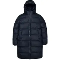 Rains Unisex Alta Long Puffer Jacket Navy XL