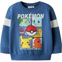 Name it Nmmjussy Pokemon Nreg Sweat Bru Noos Sky - Blue - 86