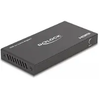DeLOCK 18603, HDMI, Metalli, Musta, 144 Hz, 3840 x 2160, 7680 x 4320, 48 Gbit/s