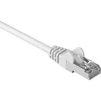 Pro Goobay Patchkabel CAT 5e, F/UTP, vit, 15 m kopparklädd aluminiumtråd (CCA)