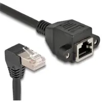 DeLOCK 80314, 5 m, Cat6a, S/FTP (S-STP), RJ-45, RJ-45, Musta