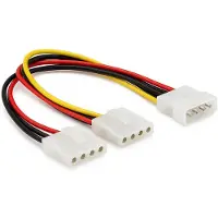 DeLOCK - power splitter - 4 PIN internal power to 4 PIN internal power - 11 cm