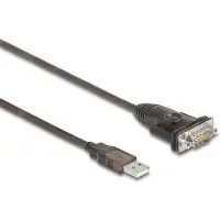 DeLOCK – Adapter USB 2.0 Type-A to 1 x Serial RS-232 D-Sub 9 pin male with nuts 1.5m (62645)