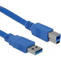 DeLOCK Cable USB3.0 A-B male/male 1m, 1 m, USB A, USB B, Uros/uros, 5 Gbit/s, Sininen (82580)