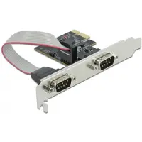 DeLOCK Sarjaportti DB9 x2, PCIe x1 -lisäkortti