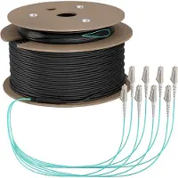 Efbe-Schott Elektronik O8322S180OM3, 180 m, U-DQ(ZN) BH, OM3, 8x LC, 8x LC