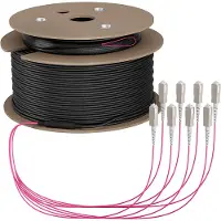 EFB Elektronik Elektronik O8321S160OM4, 160 m, U-DQ(ZN) BH, OM4, 8x SC, 8x SC