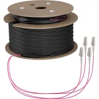 EFB Elektronik Elektronik O8303S100OM4, 100 m, U-DQ(ZN) BH, OM4, 4x LC, 4x LC