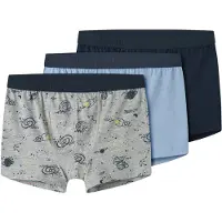 Name it Nkmboxer 3P Grey Space Noos - Grey - 134-140