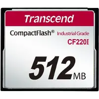 Transcend CF220I Compact Flash 512 MB card (TS512MCF220I)