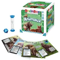 Asmodee Brädspel - BrainBox - Djur - Observations- och minnesspel - 1 spelare eller fler - 8 år och äldre