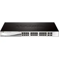 D-Link 24x 10/100/1000 Base-T ports with 4 x 1000Base-T /SFP ports