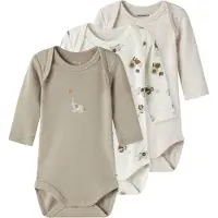 Name it Potkuhousut/body beige / meleerattu beige / valkoinen