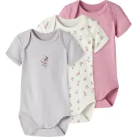 Name it Nbfbody 3P Ss Flower Noos - Pink - 92