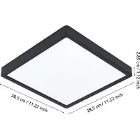 Eglo ARGOLIS 2 ULKOKATTO 285X285 MUSTA