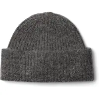 Selected Slwlulu Wool Blend Knit Beanie Noos - Grey - ONE SIZE