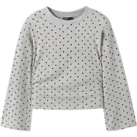LMTD Nlfdosso Ls Rouched Short Top - Grey - 170-176