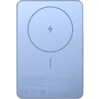 Xiaomi Super Slim Magnetic Power Bank 5000, 5000 mAh, Litiumioni (Li-Ion), Langaton lataaminen, 3,87 V, Sininen