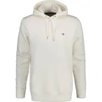 Gant for man. 2007058 Shield hoodie off-white (XXL), Casual, Cotton, Sustainable