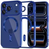 TechProtection iPhone 17 Pro Max MagFlex -kotelo - MagSafe-yhteensopiva - Kirkas / Syvän sininen