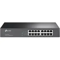 TP-LINK TL-SF1016DS - 16-porttinen hallitsematon Fast Ethernet -kytkin, musta