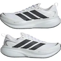 Adidas Juoksukengät 'SUPERNOVA GLIDE' musta / hopea / valkoinen