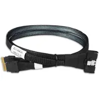 Icy Dock MB310L-B, 0,5 m, MCIO 8i SFF-TA-1016, 2x SlimSAS 4i SFF-8654, Suora, Suora, Uros/uros