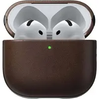 Nomad Modern Leather Case for AirPods 4 Rustic Brown