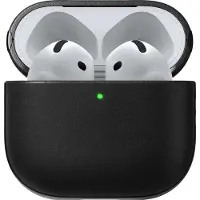 Nomad Modern Leather Case for AirPods 4 Black