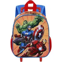KARACTERMANIA Marvel The Avengers Attack 3d 34x26x13 Cm 12l Rullalaukku