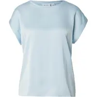Vila Viellette S/S Satin Top - Noos - Blue - 42