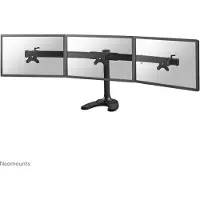NeoMounts 10-27" x3 Monitor Desk Mount, näyttövarsi pöydälle kolmelle näytölle, musta