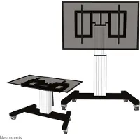 NeoMounts 42-100" motorised floor stand, liikuteltava teline, hopea