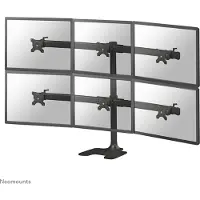 NeoMounts 10-27" x6 Monitor Desk Mount, näyttövarsi/jalusta pöydälle kuudelle näytölle, musta