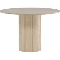Ebuy24 Design, Bianca ruokapöytä Ø110 White Wash