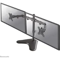NeoMounts 10-32" x2 Monitor Desk Mount, pöytäjalusta kahdelle näytölle, musta