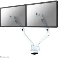 NeoMounts FLAT SCREEN DESK MOUNT (CLAMP/GROMMET) 2 SCREENS WHITE (FPMA-D750DWHITE2)