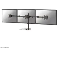 NeoMounts 13-27" x3 Monitor Desk Stand, pöytäjalusta kolmelle näytölle, musta