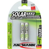 Ansmann Solar NiMH Ladattava Micro AAA -akku 550mAh - 2 Kpl.