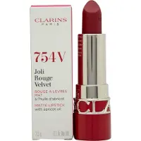 Clarins Joli Rouge Velvet Lipstick, 754V Deep Red