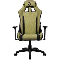 AROZZI Avanti Soft Fabric, kangasverhoiltu pelituoli, sammaleenvihreä/musta