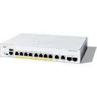 Cisco C1300-8P-E-2G Hallittu PoE Gigabit-kytkin, jossa on 8 porttia ja elinikäinen suojaus (C1300-8P-E-2G)